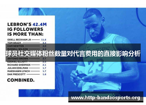 球员社交媒体粉丝数量对代言费用的直接影响分析